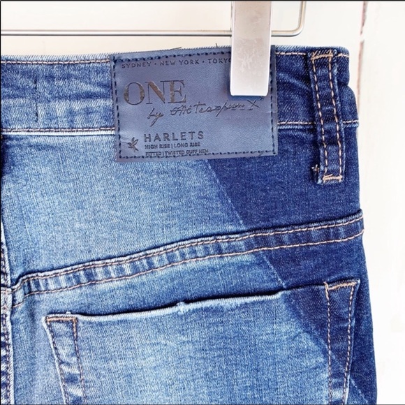NWT One Teaspoon Harlets High Rise Denim Shorts - Picture 5 of 9